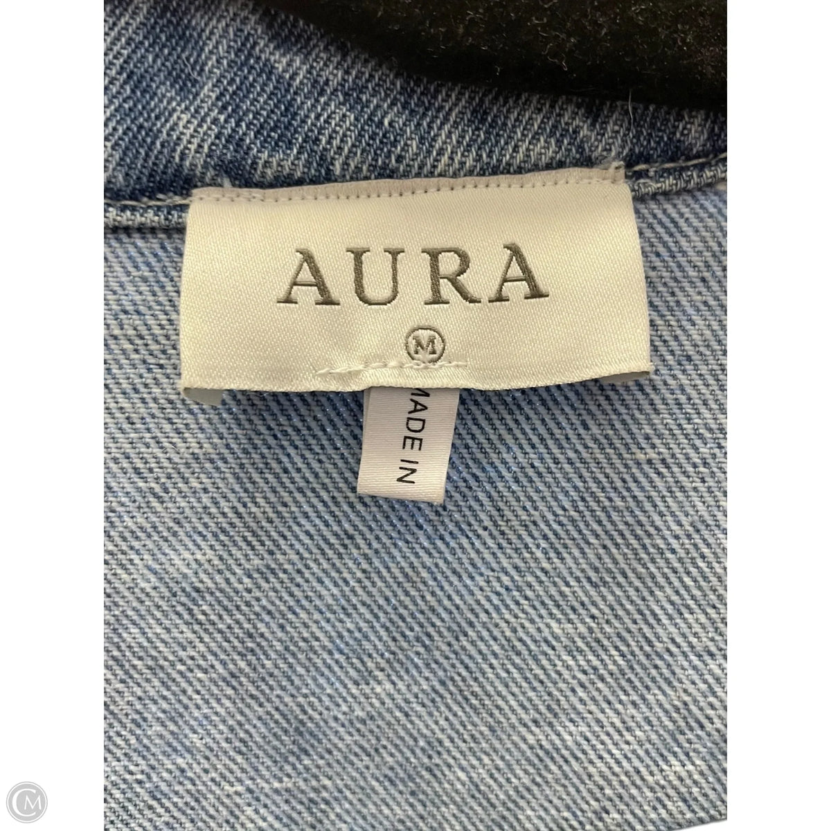 Jumpsuit By Aura In Blue Denim, Size: M