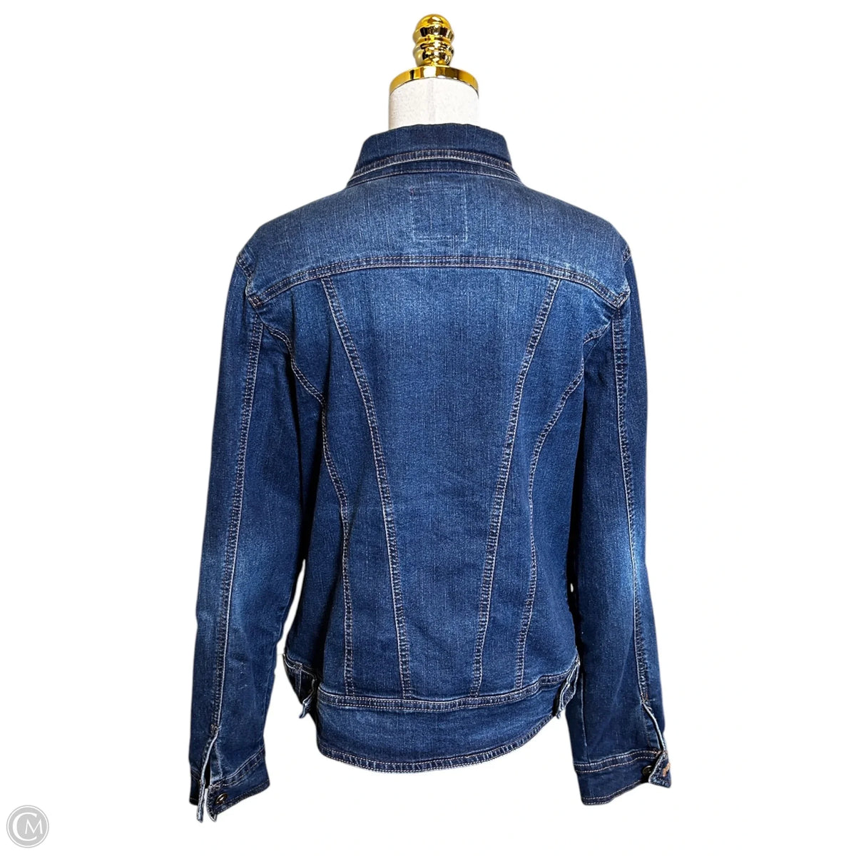 Jacket Denim By Gloria Vanderbilt In Blue Denim, Size: L
