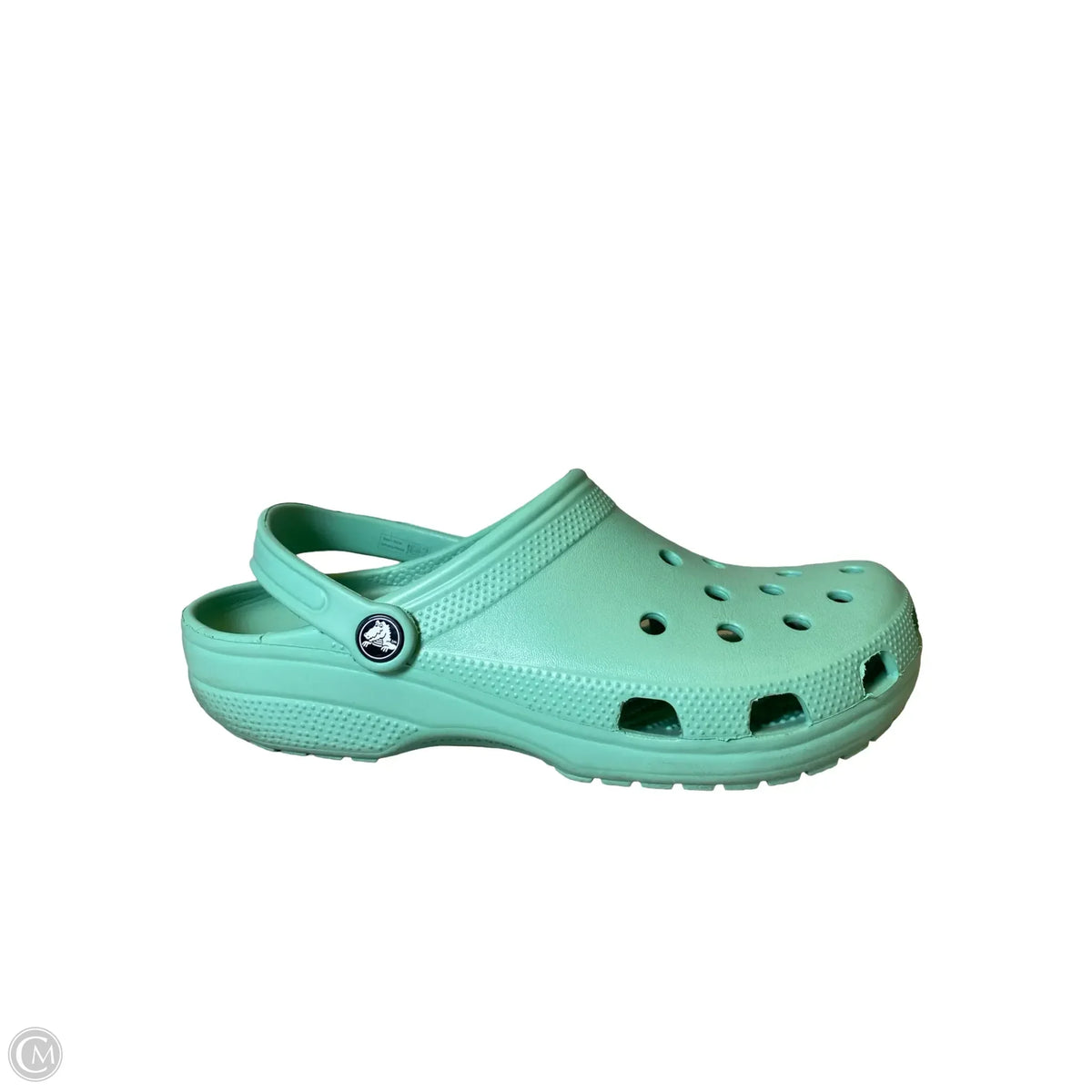 Shoes Flats By Crocs In Teal, Size: 11