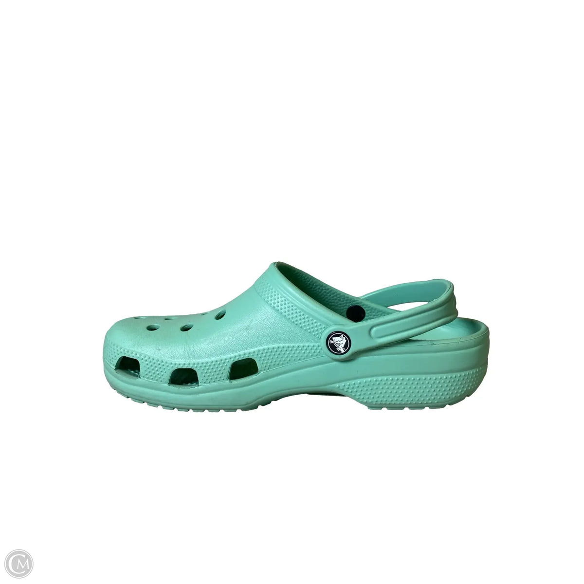 Shoes Flats By Crocs In Teal, Size: 11
