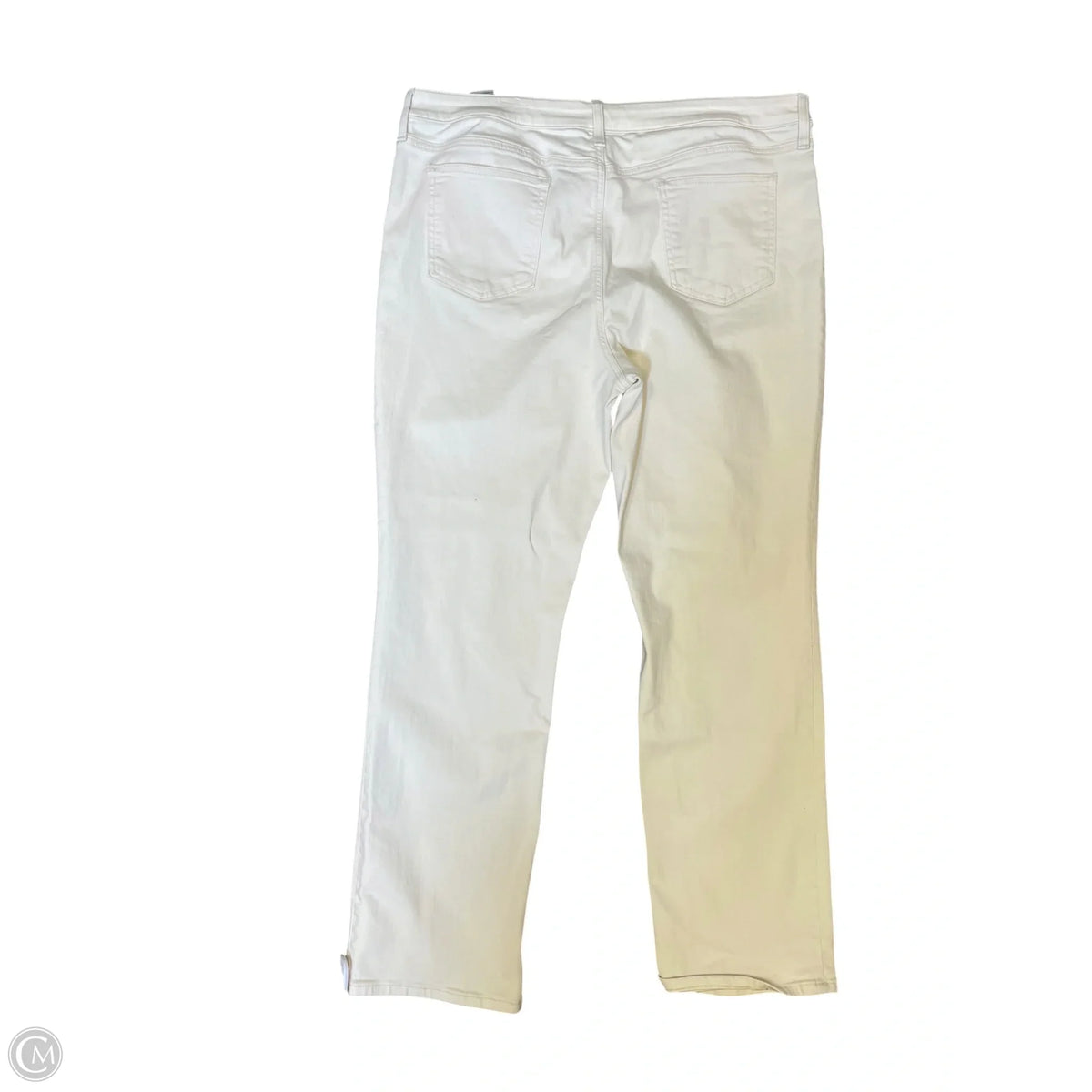 Jeans Straight By Chicos In Cream, Size: 16