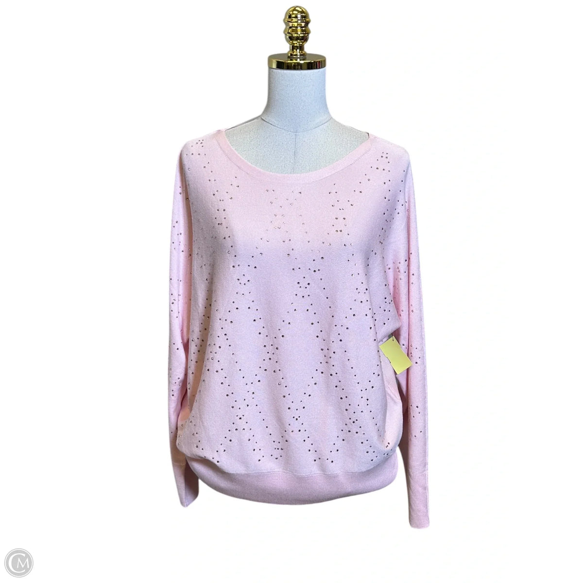 Sweater By Chicos In Pink, Size: L