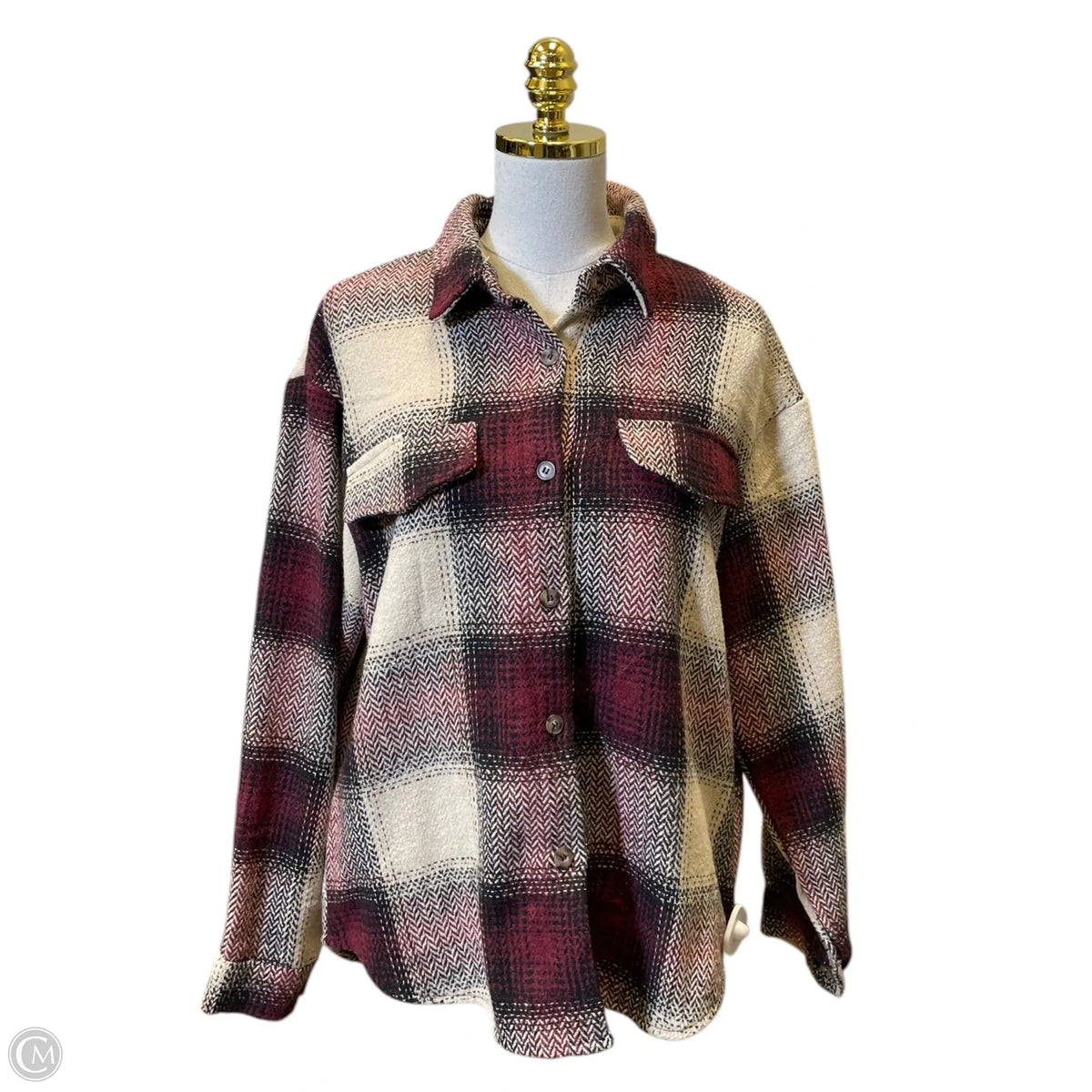 Jacket Other By Blue B In Plaid Pattern, Size: S