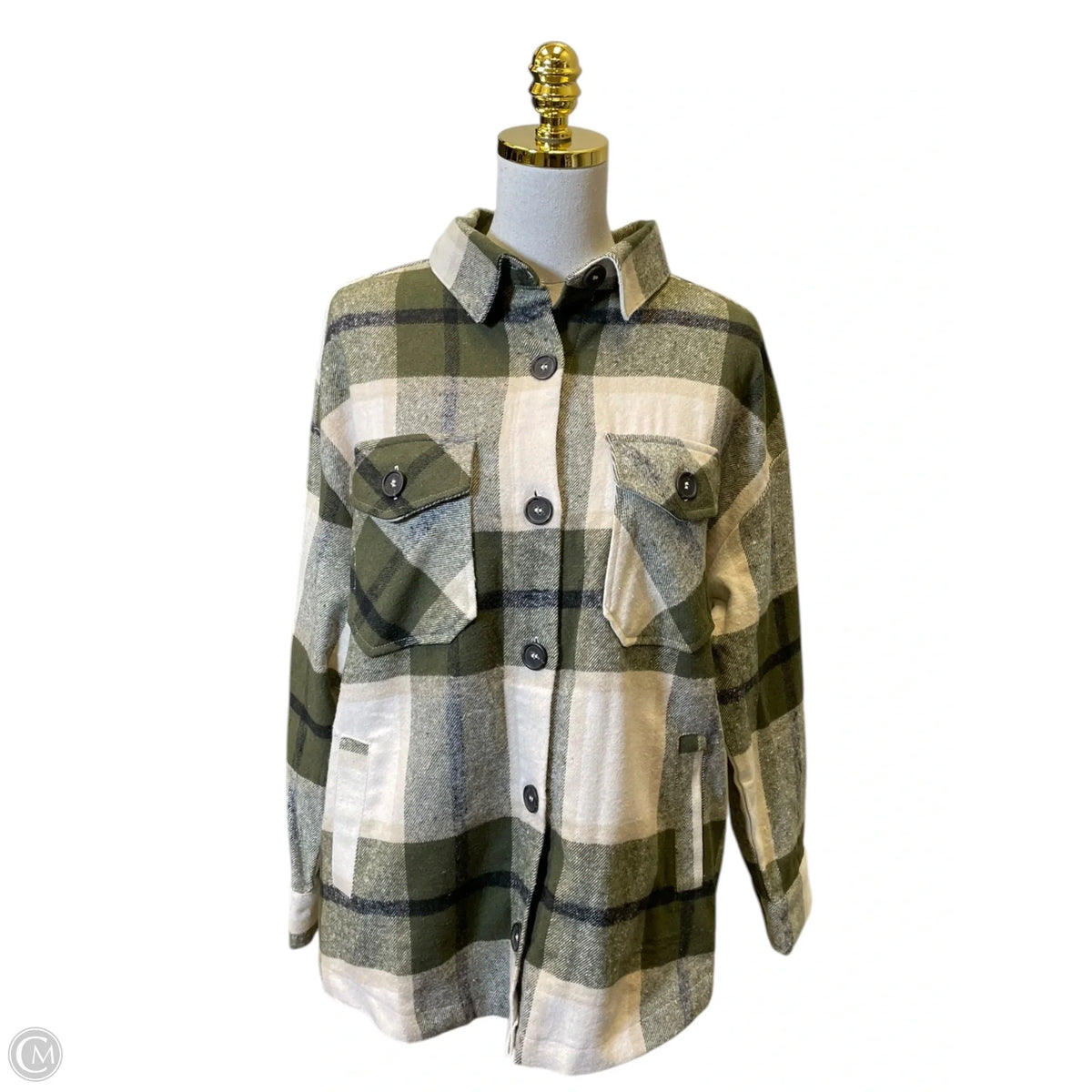 Jacket Other By Zenana In Plaid Pattern, Size: S