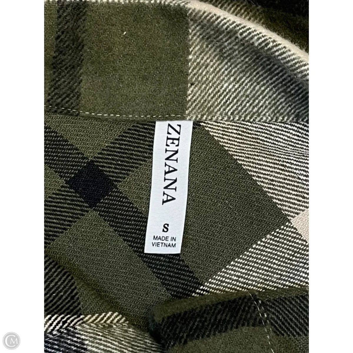 Jacket Other By Zenana In Plaid Pattern, Size: S