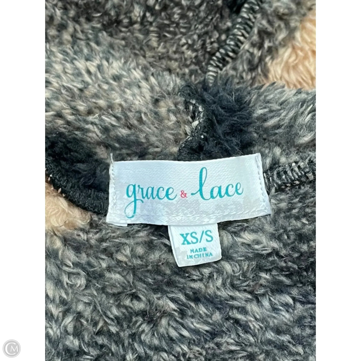 Sweater Cardigan By Grace & Lace In Plaid Pattern, Size: S