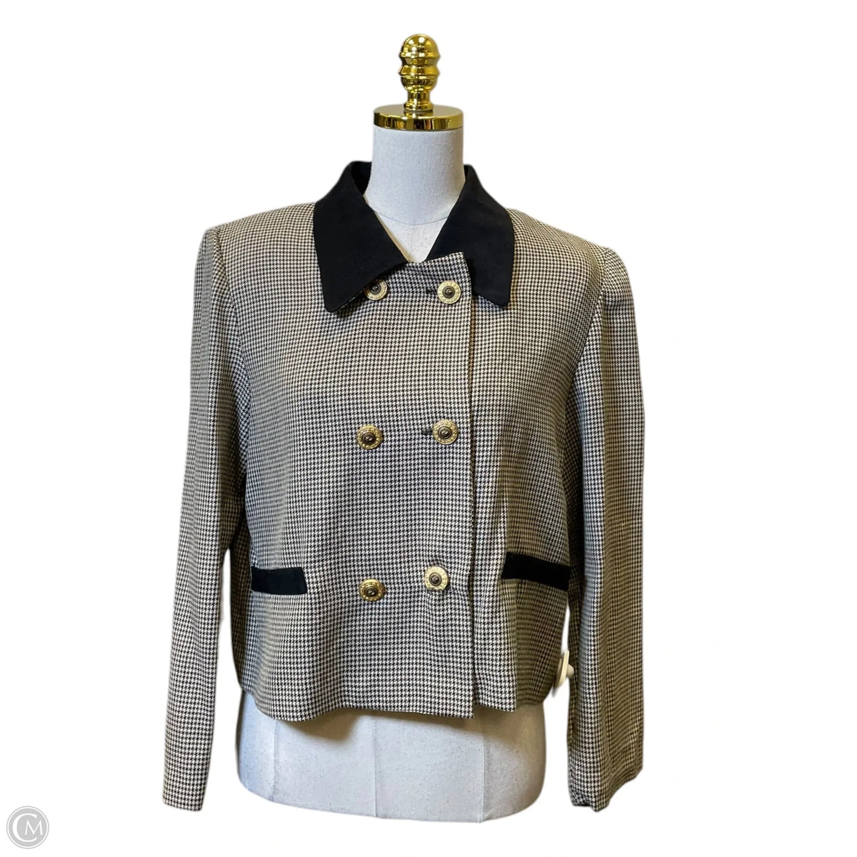 Blazer By Leslie Fay In Plaid Pattern, Size: 12