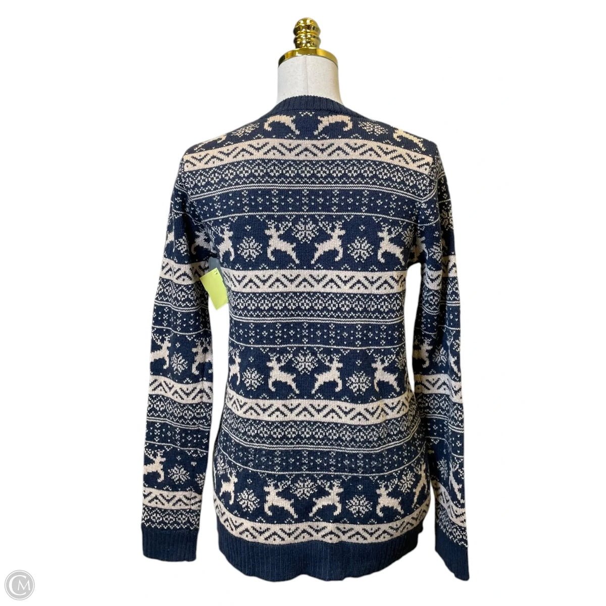 Sweater By Forever 21 In Blue & Cream, Size: S
