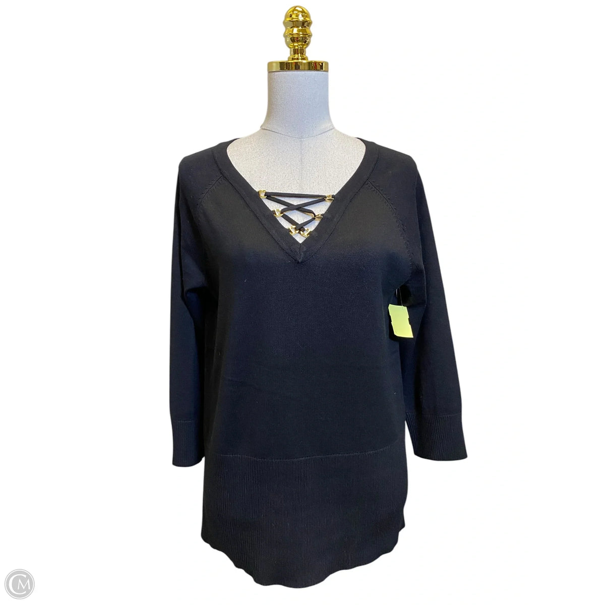 Sweater By Cable And Gauge In Black, Size: M