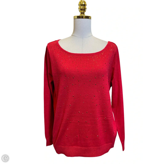 Sweater By Worthington In Red, Size: Xlp