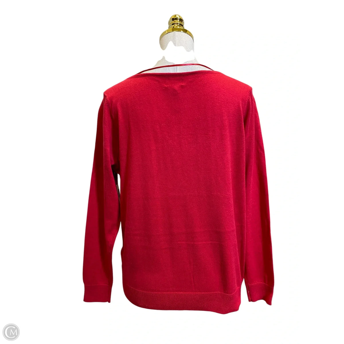 Sweater By Worthington In Red, Size: Xlp