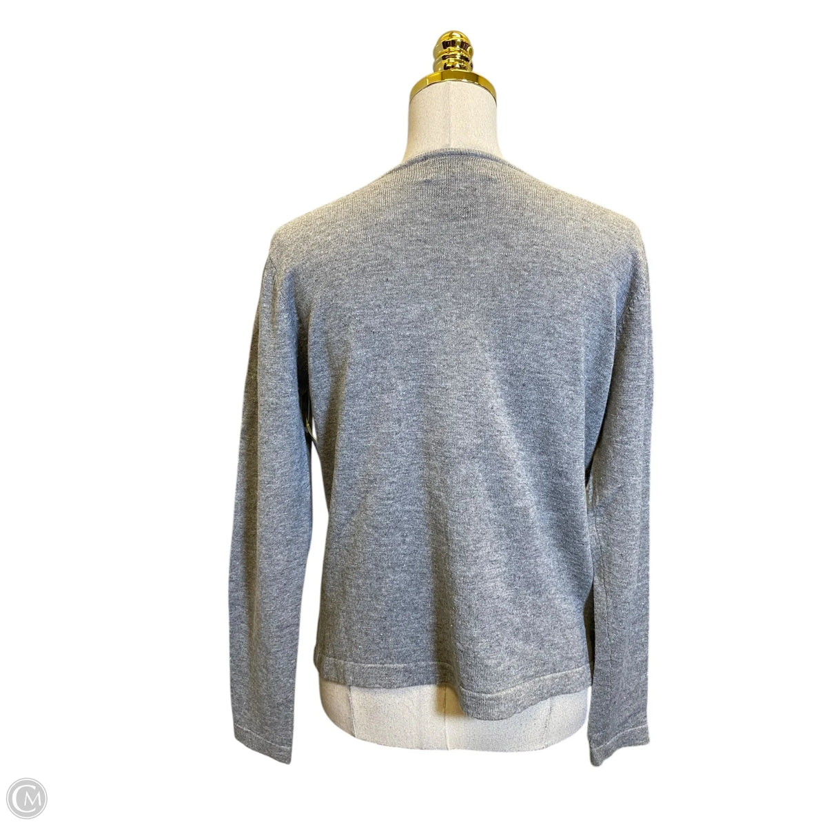 Sweater By Requirements In Grey, Size: M