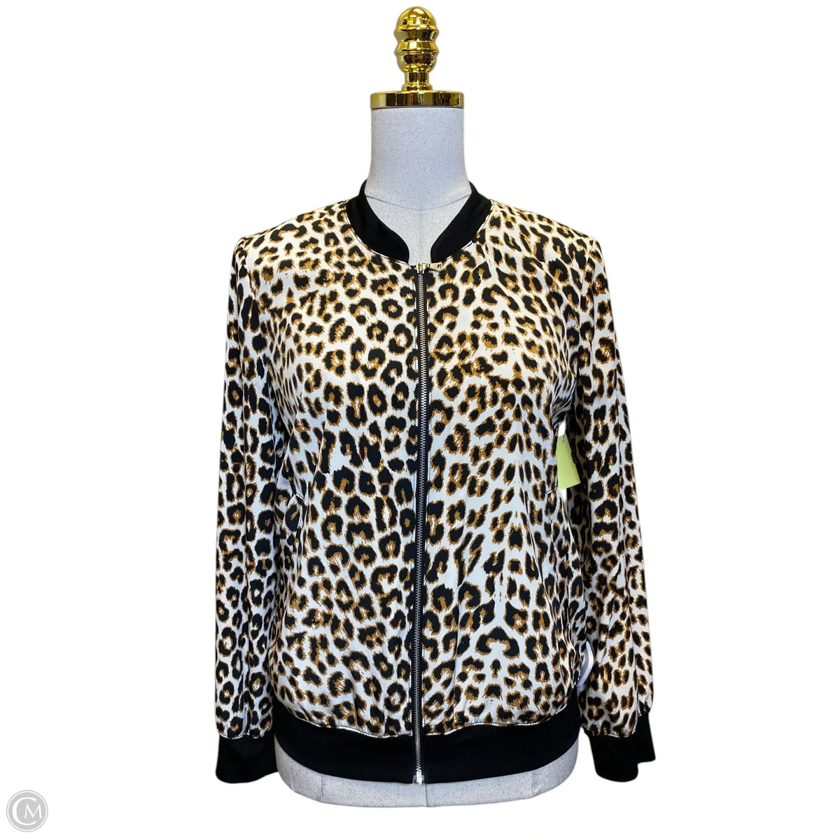 Jacket Shirt By Express In Animal Print, Size: S