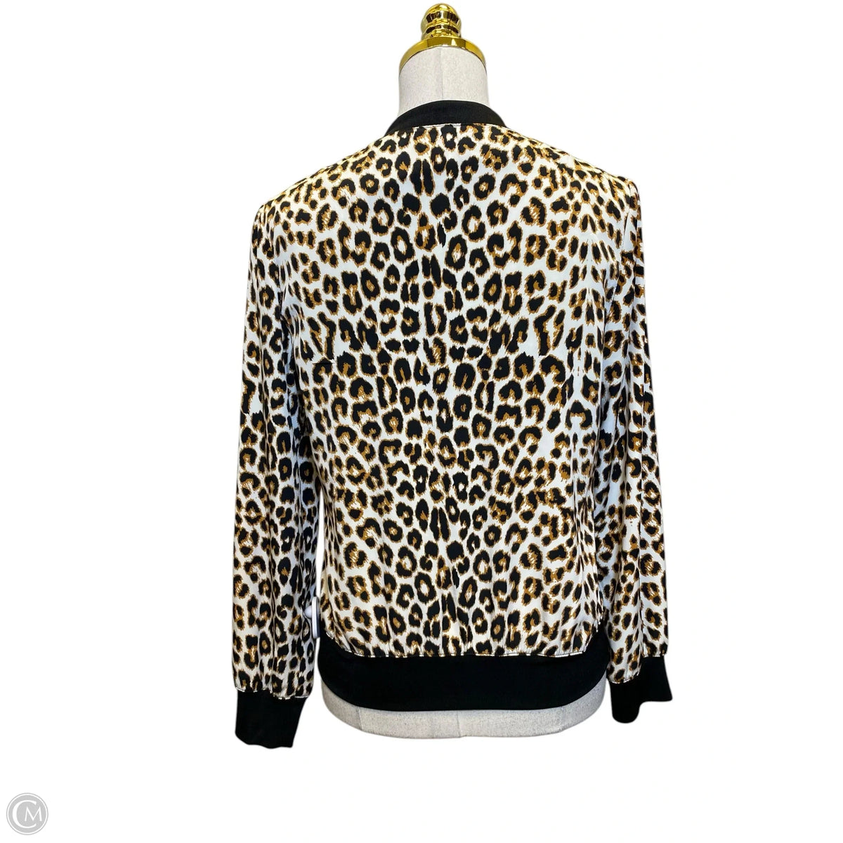 Jacket Shirt By Express In Animal Print, Size: S