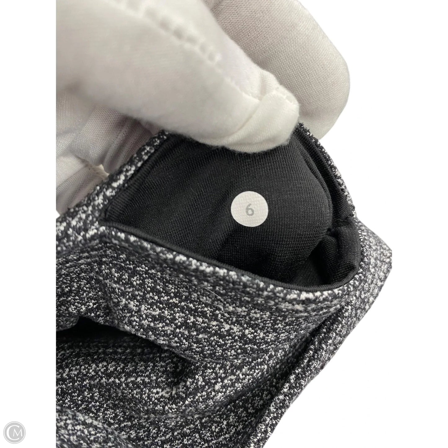 Athletic Leggings By Lululemon In Black & White, Size: 6