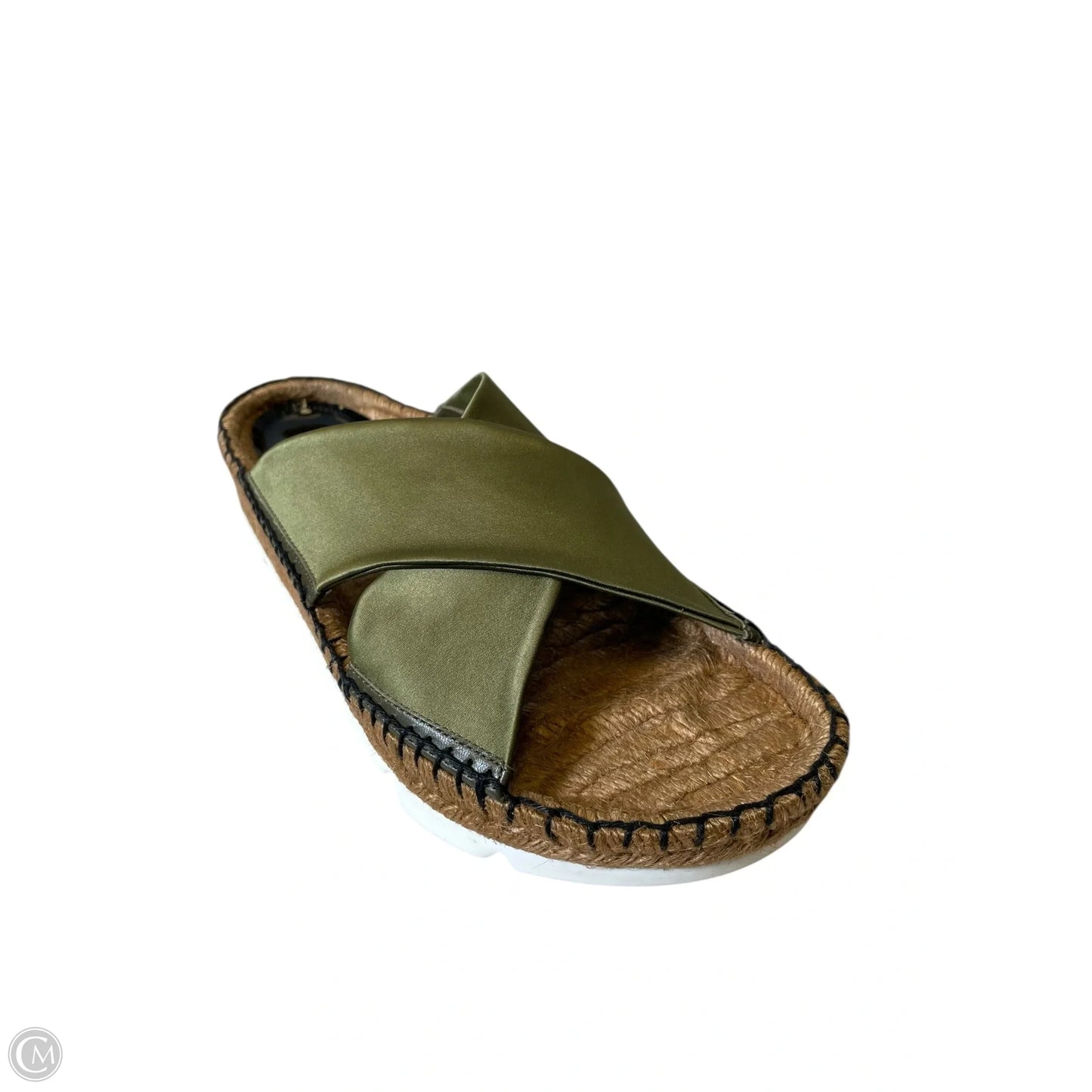 Sandals Luxury Designer By Jimmy Choo In Green, Size: 9