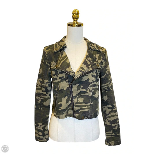 Jacket Denim By Forever 21 In Camouflage Print, Size: L