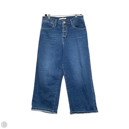 Jeans Wide Leg By Levis In Blue, Size: 12