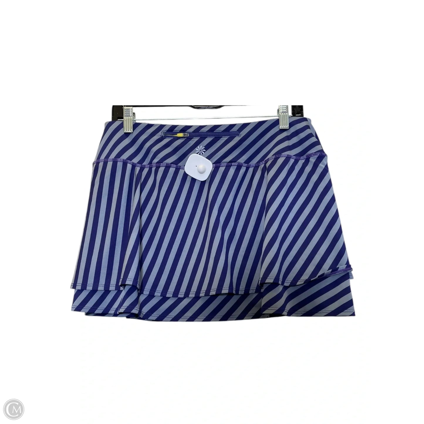 Athletic Skort By Athleta In Blue & Grey, Size: M