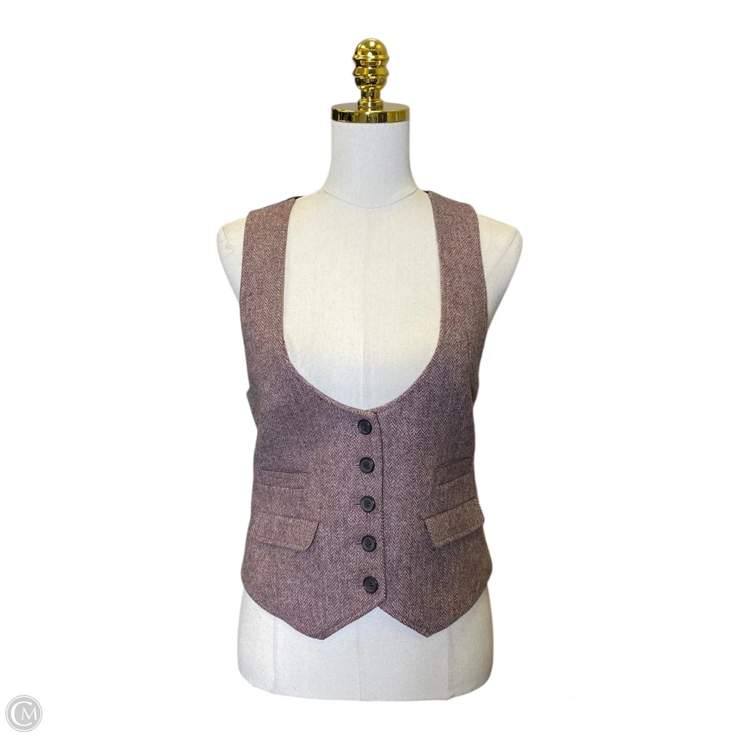 Vest Other By Gap In Purple, Size: M