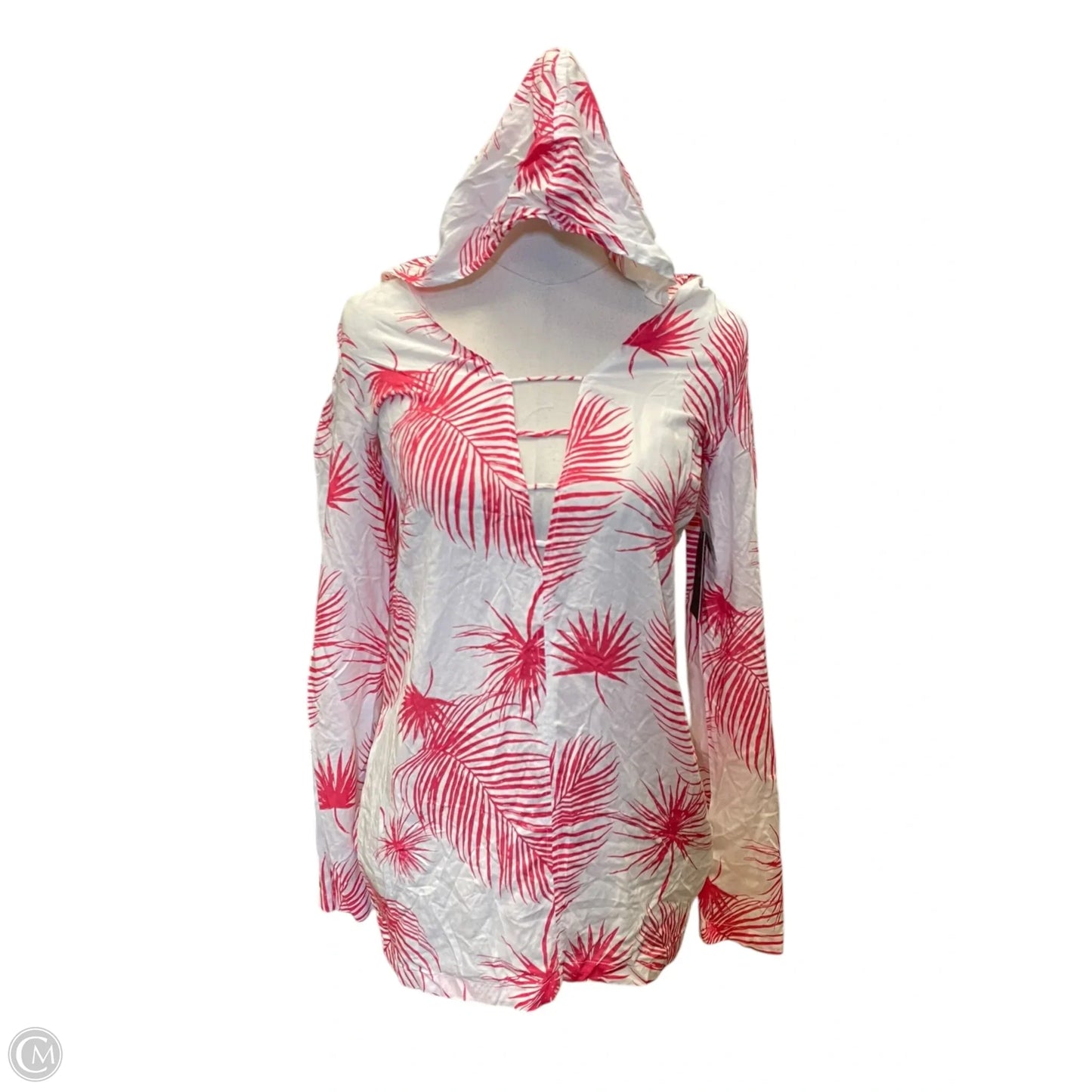 Swimwear Cover-up By Hurley In Pink & White, Size: Xs