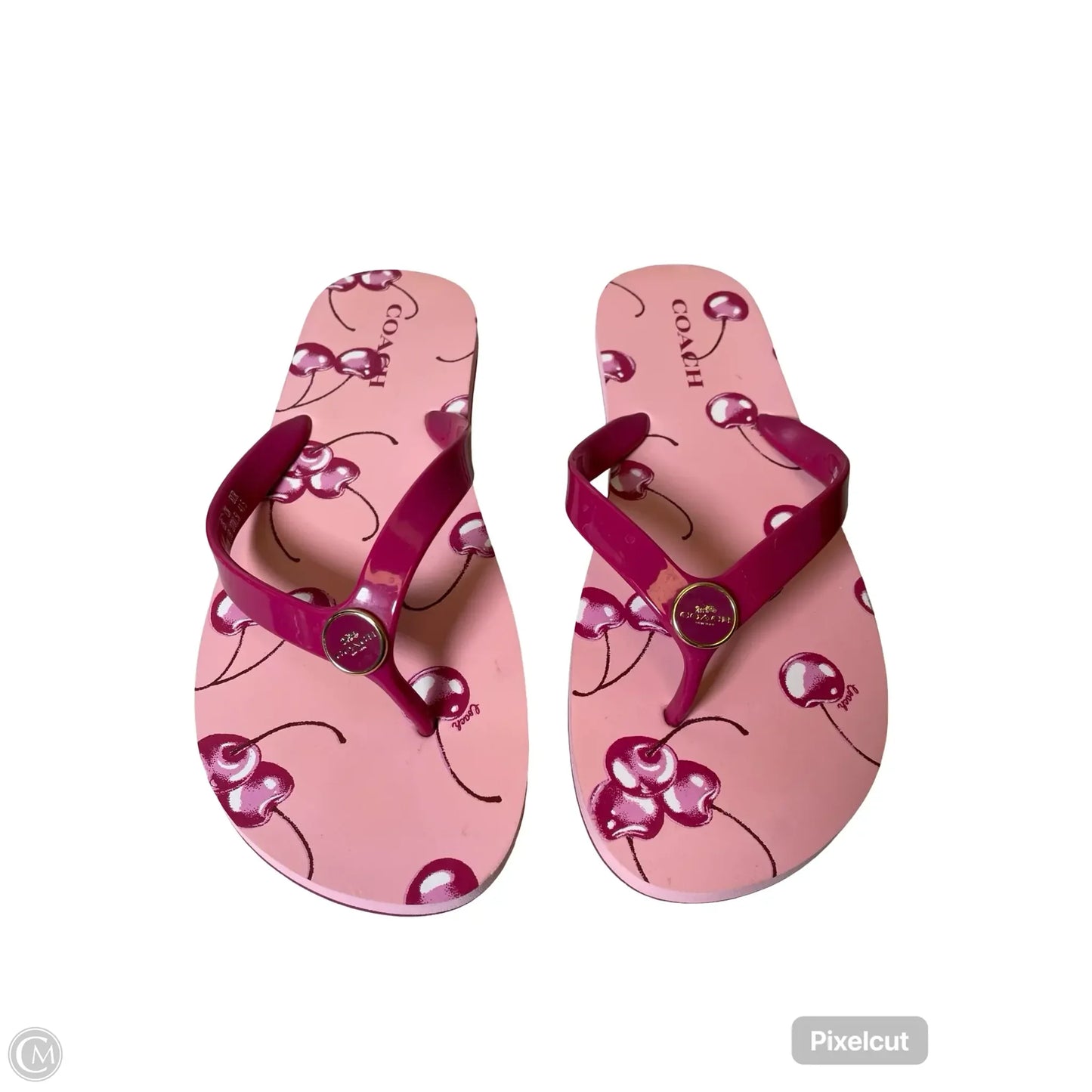 Sandals Designer By Coach In Pink, Size: 11