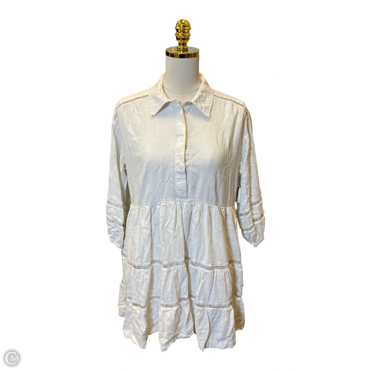 Dress Casual Midi By Maeve In White, Size: Mp