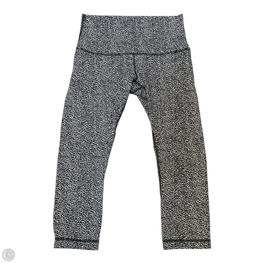 Athletic Leggings By Lululemon In Black & White, Size: 8