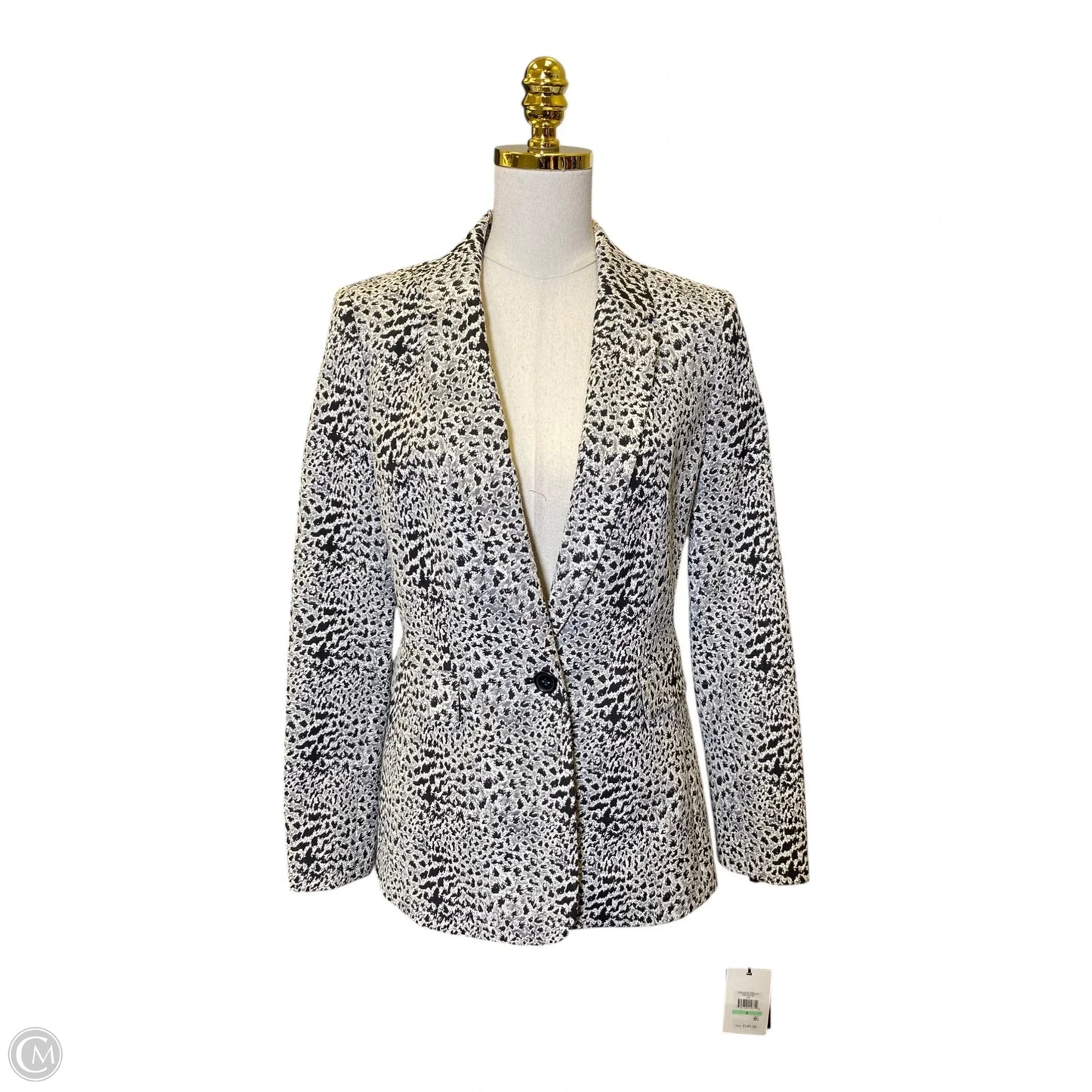 Blazer By Dkny In Black & White, Size: 8