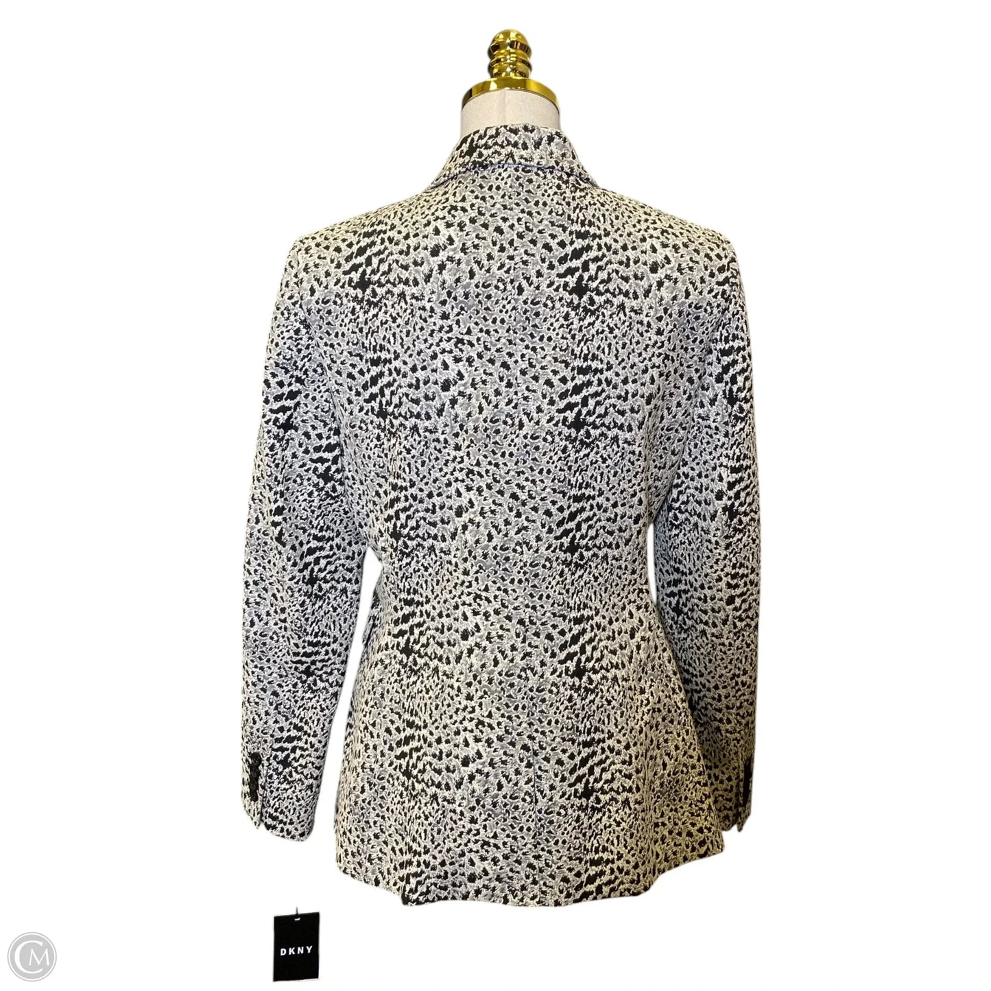 Blazer By Dkny In Black & White, Size: 8