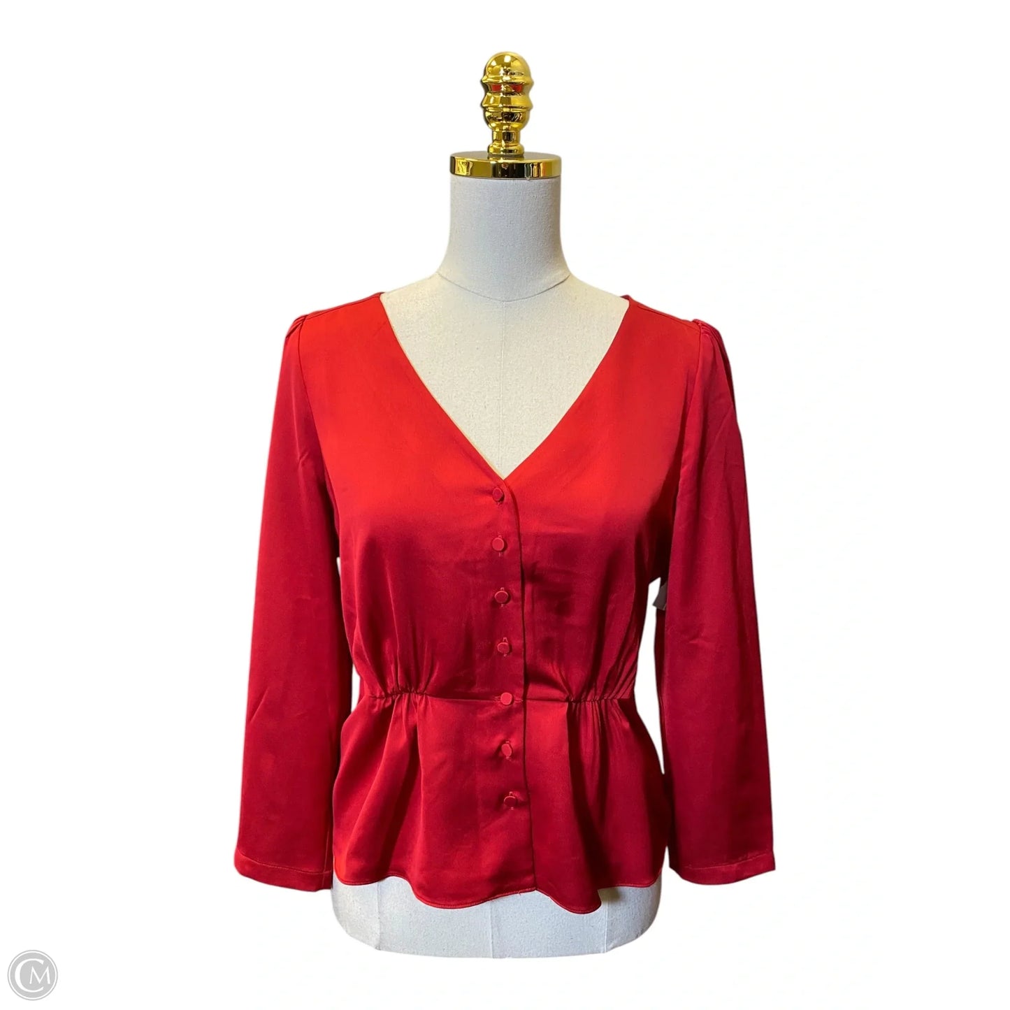 Top Long Sleeve By J. Crew In Red, Size: 8p