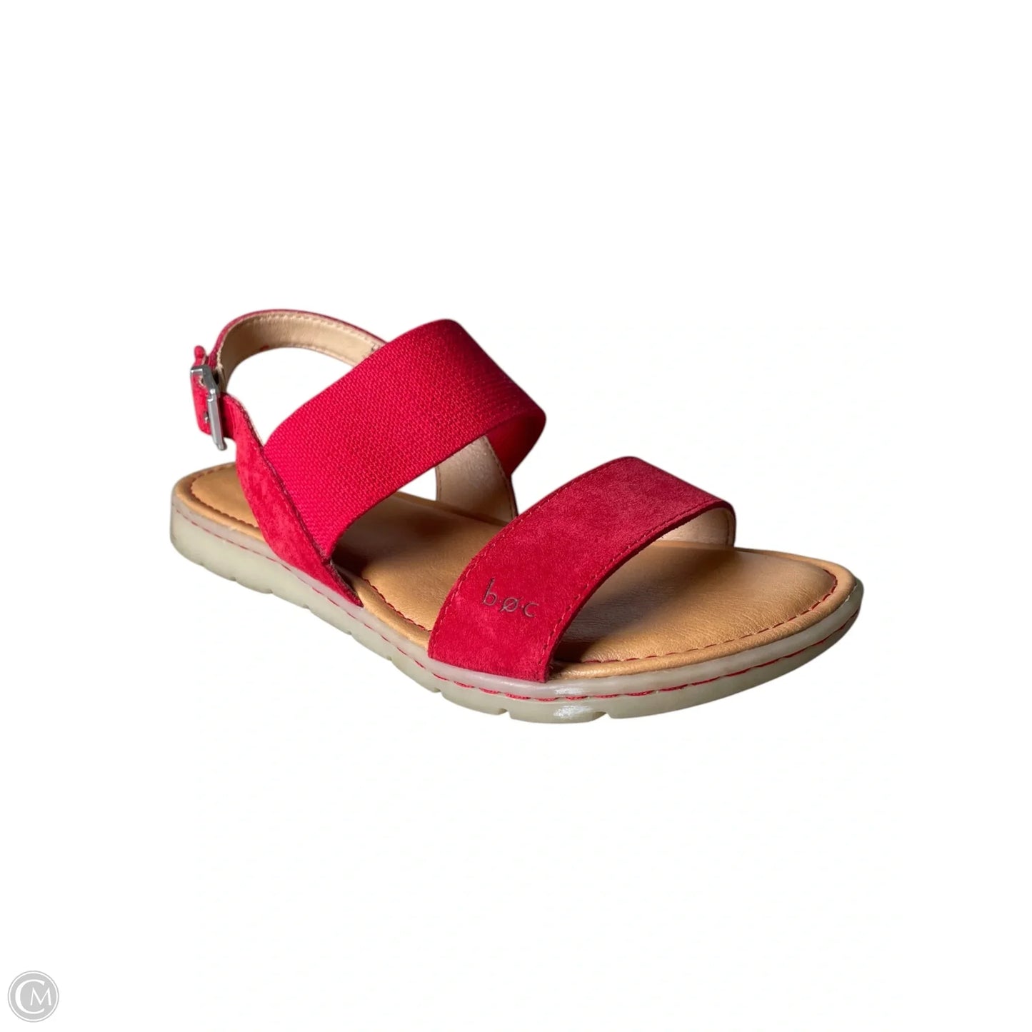 Sandals Flats By Boc In Red & Tan, Size: 7