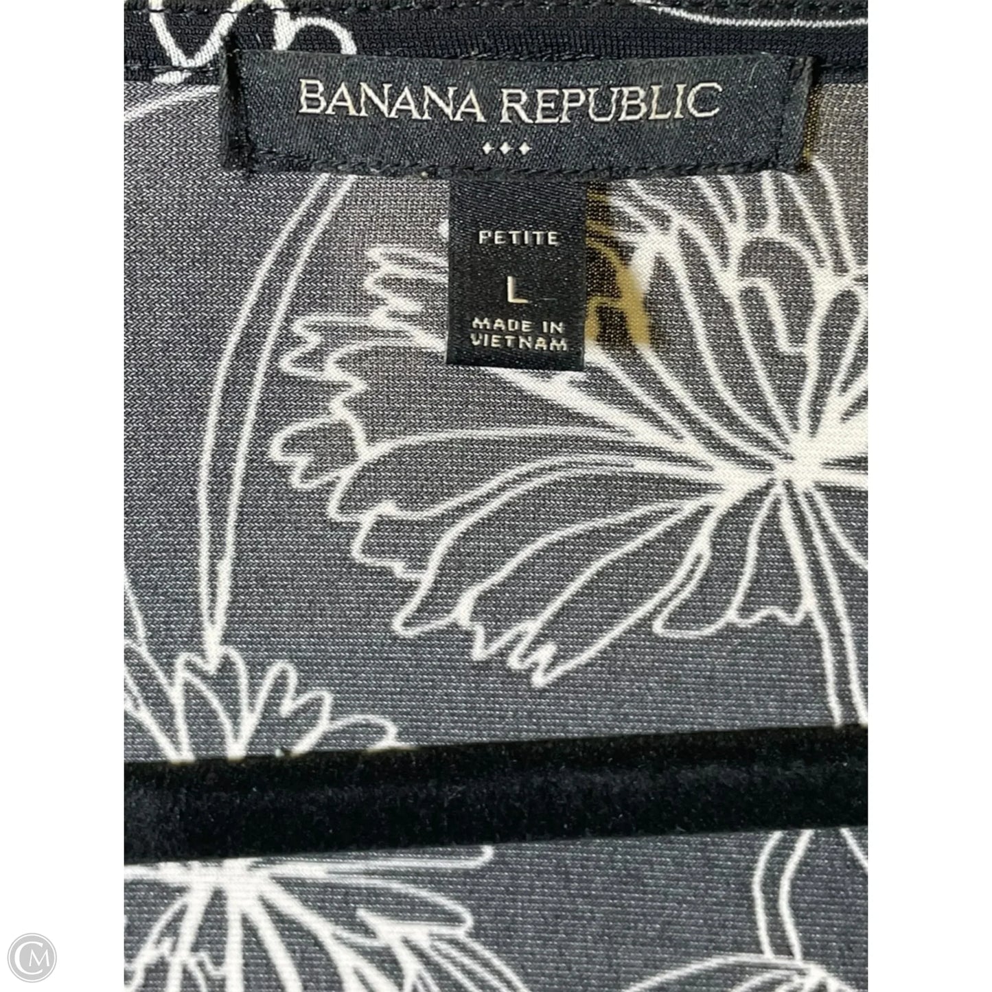 Dress Casual Midi By Banana Republic In Black & White, Size: L