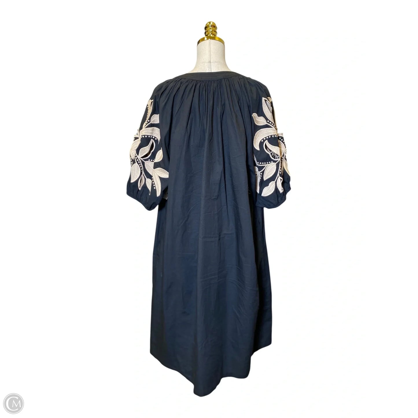 Dress Casual Midi By Chicos In Black & Brown, Size: 4