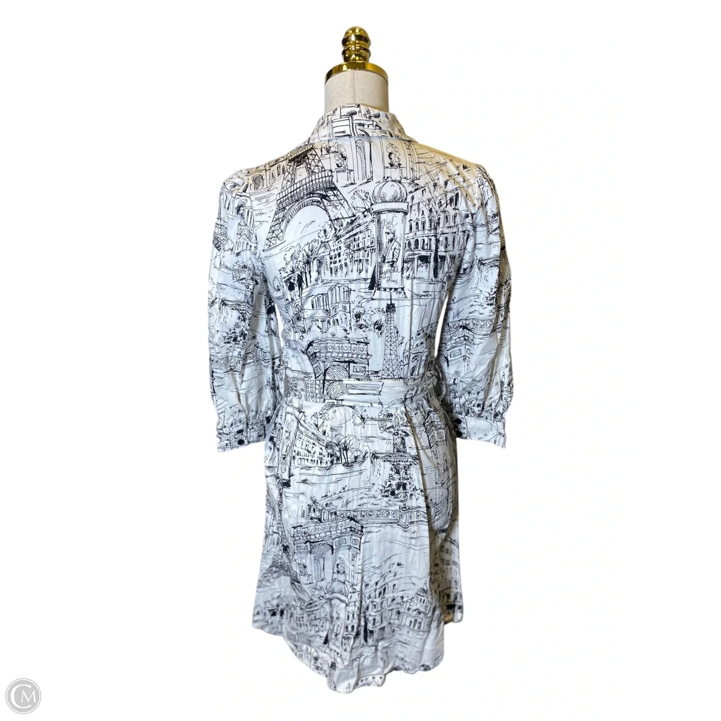 Dress Designer By Karl Lagerfeld In Black & White, Size: 0