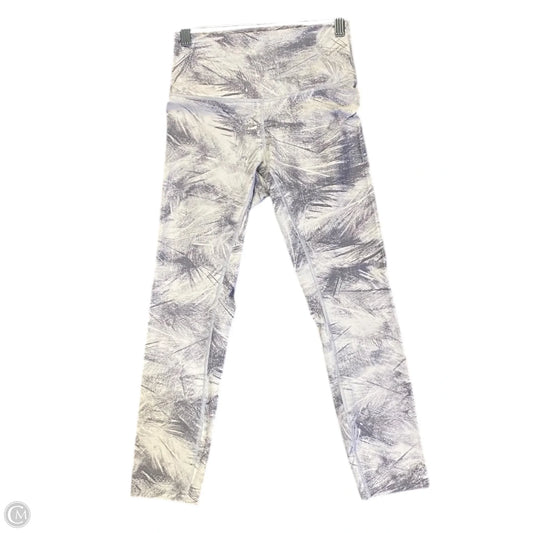 Athletic Leggings By Lululemon In Grey & White, Size: 4