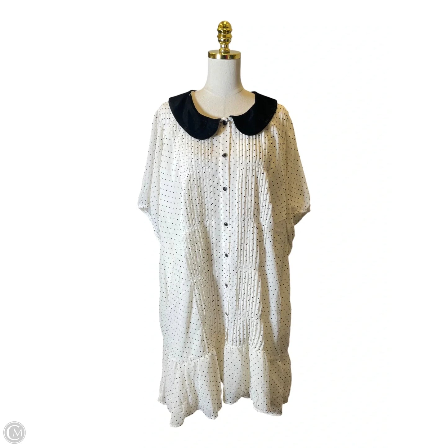 Dress Casual Midi By Torrid In Black & White, Size: 5x