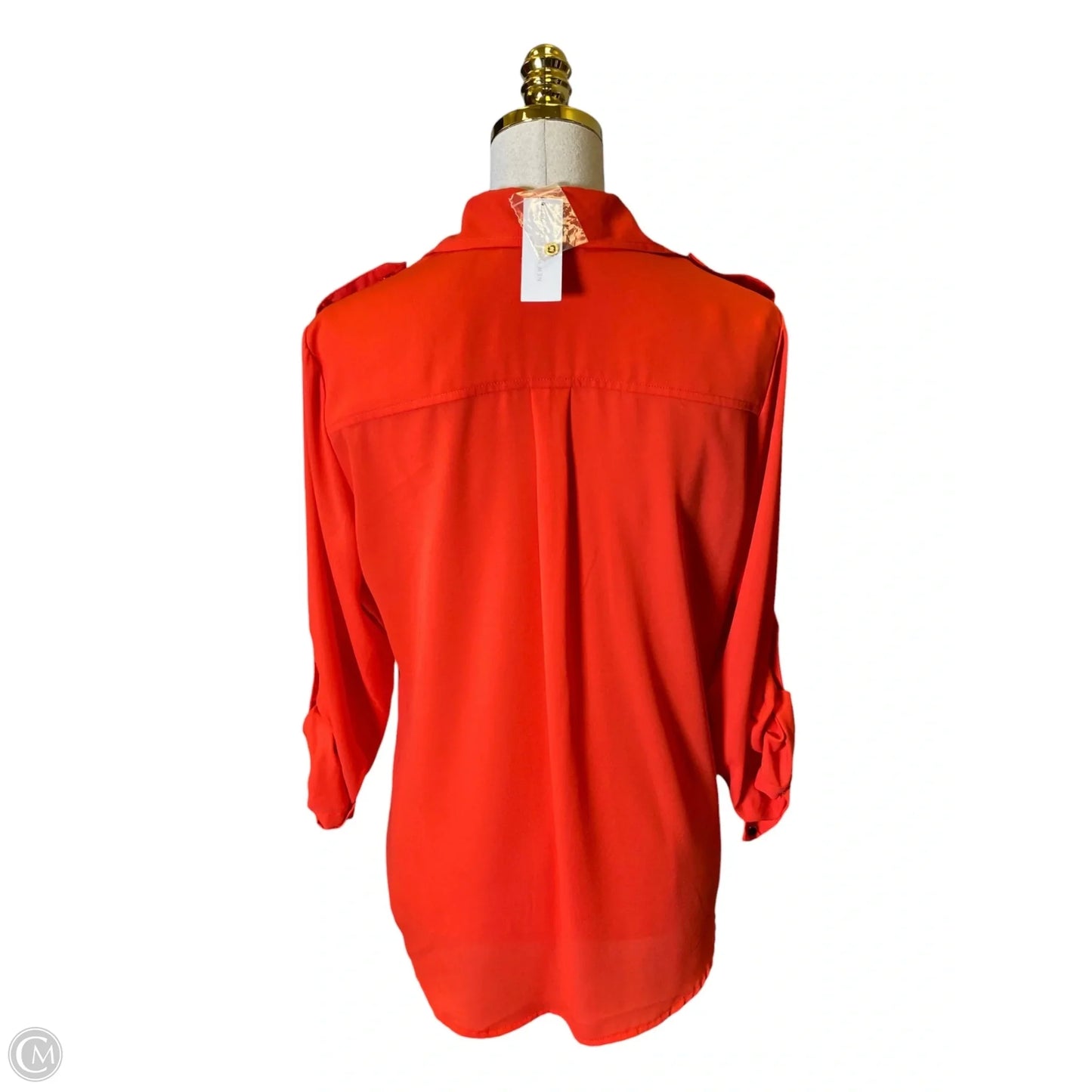 Top 3/4 Sleeve By Nycc In Orange, Size: S