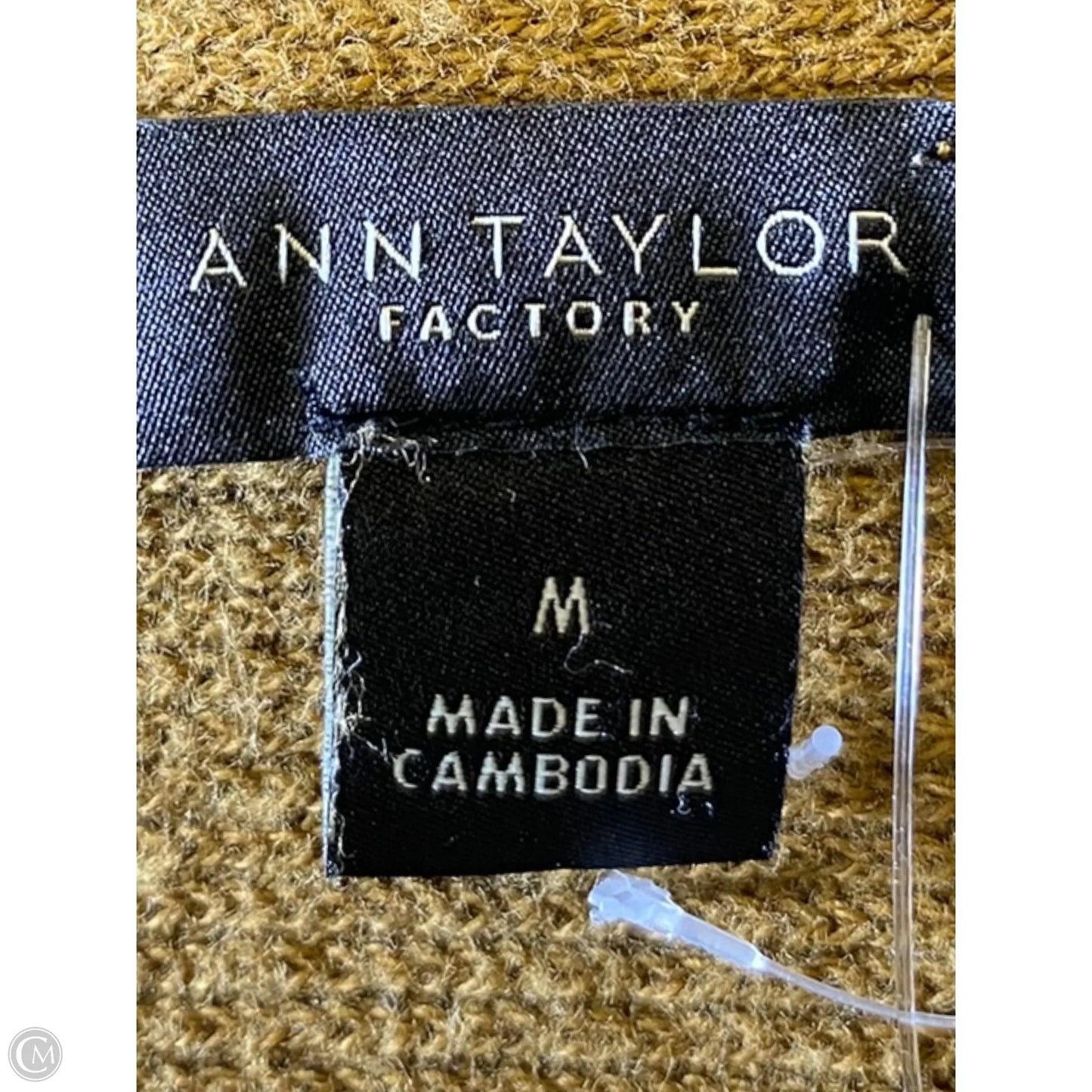 Top Short Sleeve By Ann Taylor In Yellow, Size: M