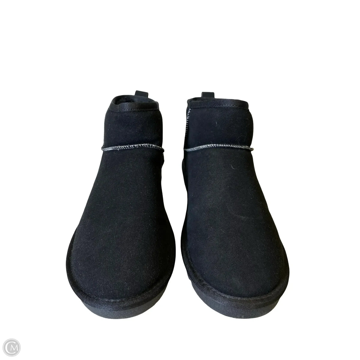 Boots Ankle Flats By Clothes Mentor In Black, Size: 11