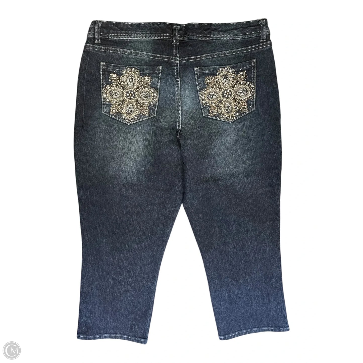 Capris By Nine West In Blue Denim, Size: 10