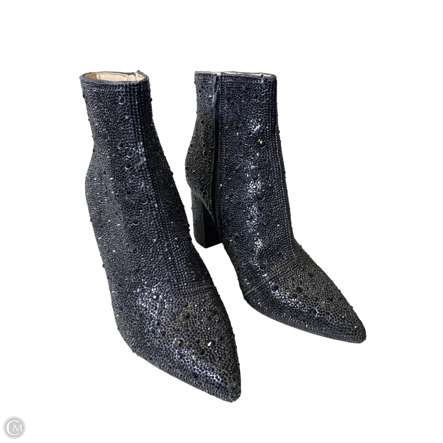 Boots Ankle Heels By Betsey Johnson In Black, Size: 7.5