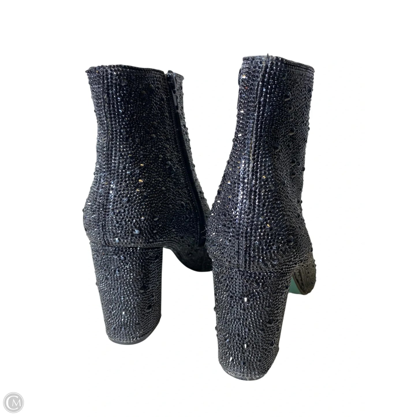 Boots Ankle Heels By Betsey Johnson In Black, Size: 7.5