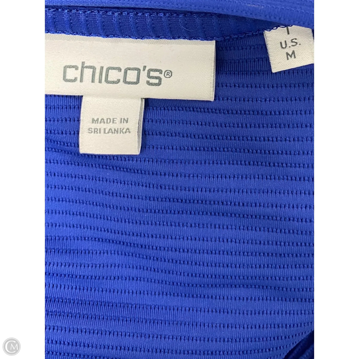 Top Long Sleeve By Chicos In Blue, Size: M
