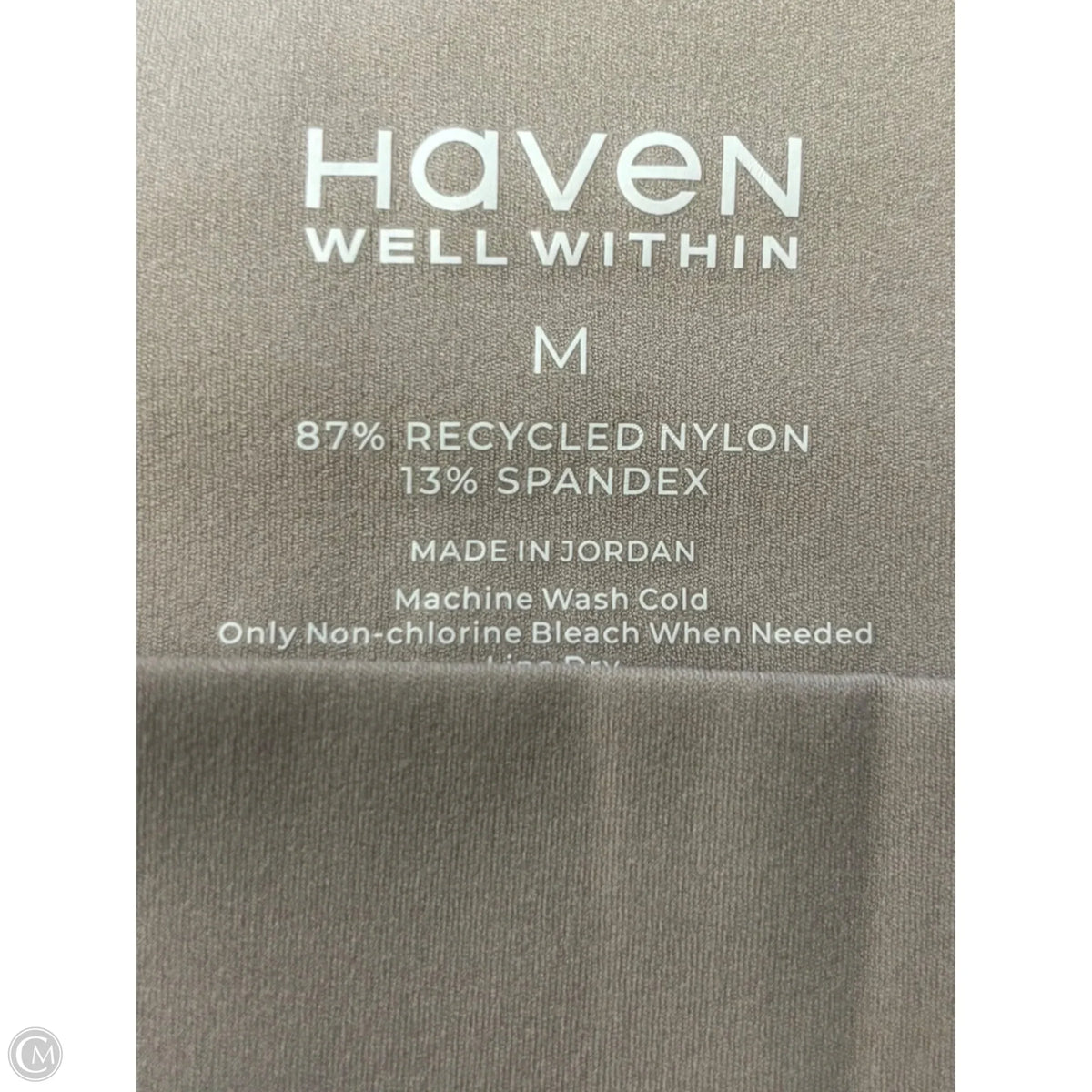 Athletic Leggings By Haven In Taupe, Size: M