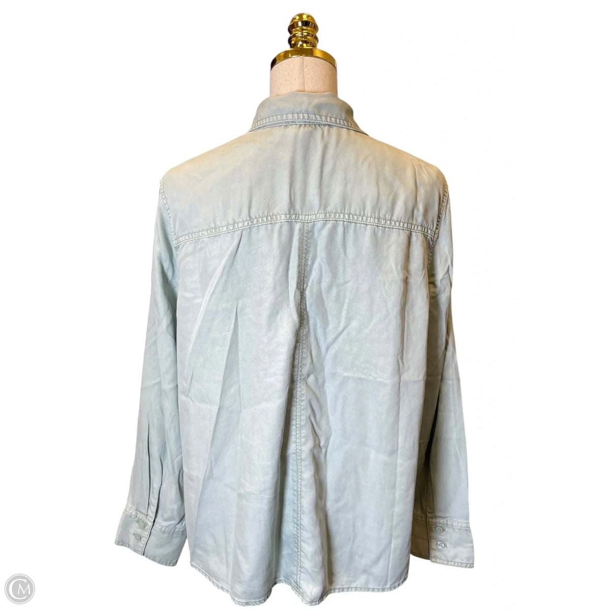 Top Long Sleeve By Chicos In Green, Size: L