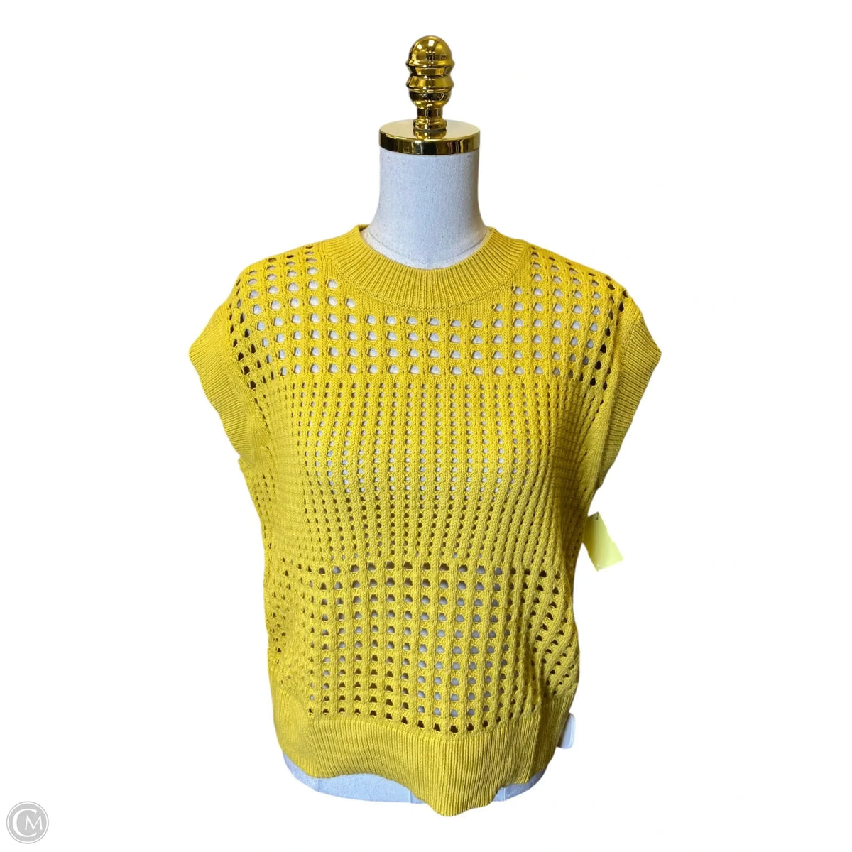 Sweater Short Sleeve By Haven In Yellow, Size: S