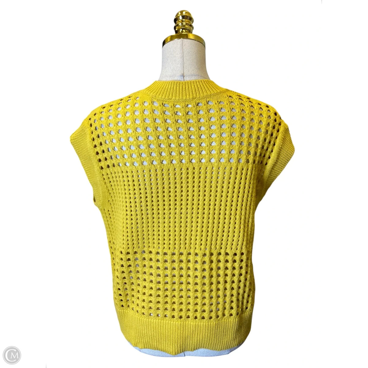 Sweater Short Sleeve By Haven In Yellow, Size: S
