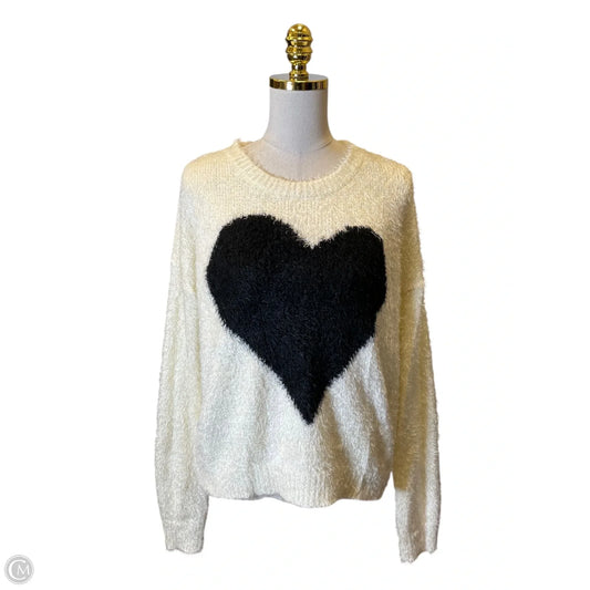 Sweater By Chelsea And Theodore In Black & Orange, Size: Xl