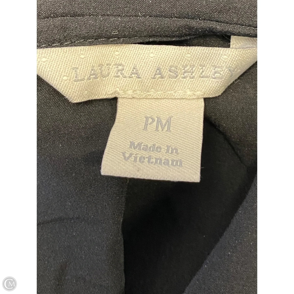 Jacket Windbreaker By Laura Ashley In Black, Size: Mp